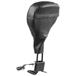 Adjustable Motorcycle Backrest Sissy Bar, Fit Harley Touring Models 2009-2024 with One-piece Slotted Seat, Street Glide, Road Glide, and Road King, Detachable Rider Backrest for Motorcycles, Black