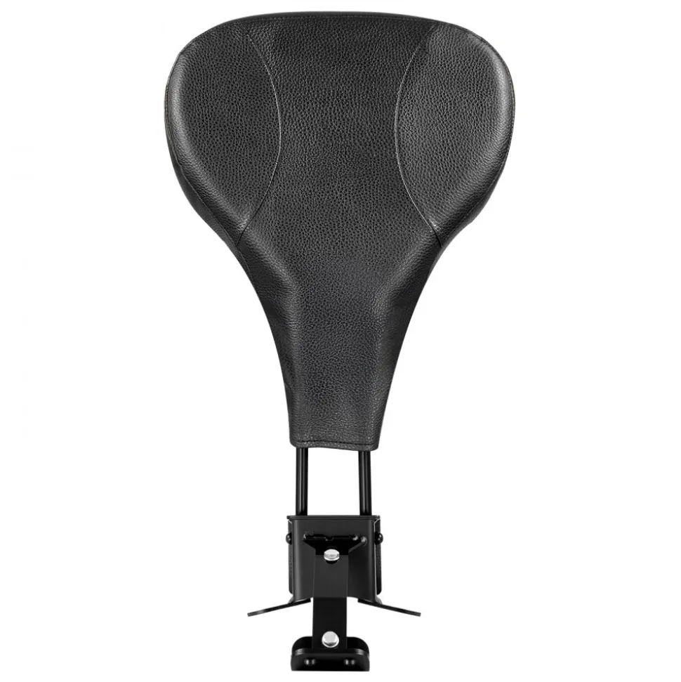 Adjustable Motorcycle Backrest Sissy Bar, Fit Harley Touring Models 2009-2024 with One-piece Slotted Seat, Street Glide, Road Glide, and Road King, Detachable Rider Backrest for Motorcycles, Black