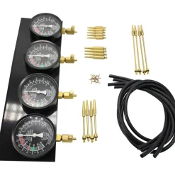 Bestauto Fuel Vacuum Carburetor Synchronize Tool Kit Fuel Vacuum Carburetor Synchronizer carb sync Gauge Set with Rubber Hose