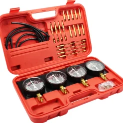 Bestauto Fuel Vacuum Carburetor Synchronize Tool Kit Fuel Vacuum Carburetor Synchronizer carb sync Gauge Set with Rubber Hose