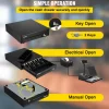 Cash Register Drawer, 13" 12 V, for POS System with 4 Bill 5 Coin Cash Tray, Removable Coin Compartment & 2 Keys Included, RJ11/RJ12 Cable for Supermarket, Bar, Coffee Shop, Restaurant