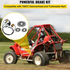 Complete Go-Kart Brake Master Cylinder Kit KD150BRKIT Go Kart