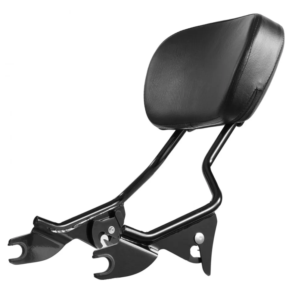 Detachable Motorcycle Passenger Backrest, Compatible with Harley-Davidson Touring, Street Glide, Road Glide, Road King, 16-Inch Height, Black