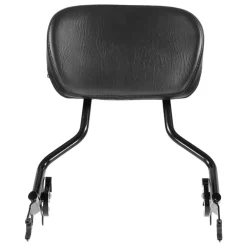 Detachable Motorcycle Passenger Backrest, Compatible with Harley-Davidson Touring, Street Glide, Road Glide, Road King, 16-Inch Height, Black