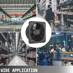 Industrial Ventilation Extractor Metal Axial Exhaust Commercial Air Blower Fan 300mm
