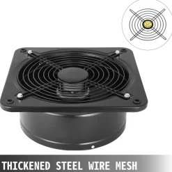 Industrial Ventilation Extractor Metal Axial Exhaust Commercial Air Blower Fan 300mm