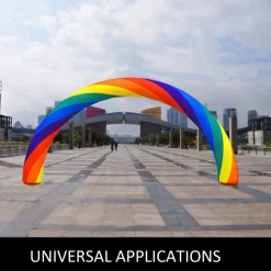Inflatable Rainbow Arch 26ftx10ft (8x4m) w/ 350W Motor Advertising/Party Supplies/Event Decorations/Inflatable Products