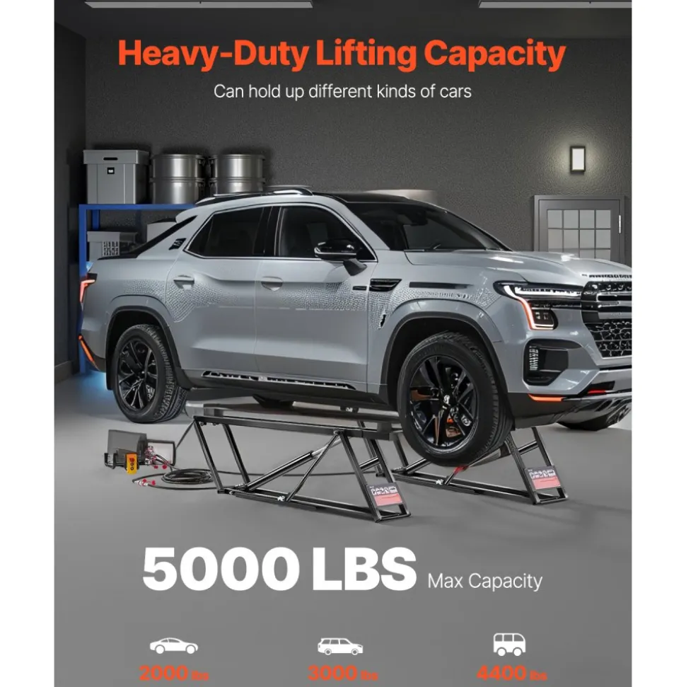 5000 lbs Car Lift Adjustable Car Lifts with Remote Control for Home