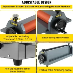 29.5" 750MM Manual Cold Roll Laminator Vinyl Photo Film Mounting Laminating Machine