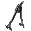 Motorcycle Backrest Sissy Bar, Compatible with Harley-Davidson Touring Models, 27-Inch Height Quick Release Detachable Passenger Backrest, Durable Metal Frame with Leather Rear Pad, Black