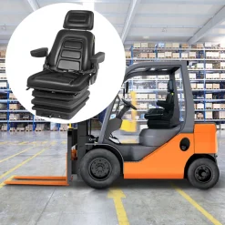 NEW LOW PROFILE SUSPENSION SEAT WITH ARMREST DOZER BACKHOE TRACTOR SKIDSTEER