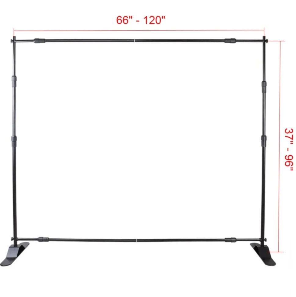 10pcs 8' X 8' - 10' X 8' Backdrop Banner Stand Step and Repeat Adjustable Telescopic Height and Width