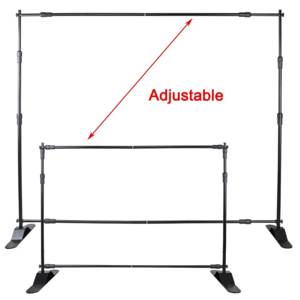 10pcs 8' X 8' - 10' X 8' Backdrop Banner Stand Step and Repeat Adjustable Telescopic Height and Width