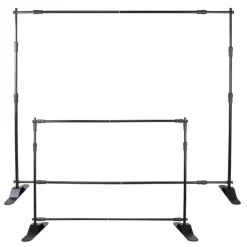 10pcs 8' X 8' - 10' X 8' Backdrop Banner Stand Step and Repeat Adjustable Telescopic Height and Width