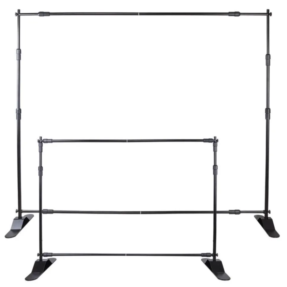 10pcs 8' X 8' - 10' X 8' Backdrop Banner Stand Step and Repeat Adjustable Telescopic Height and Width
