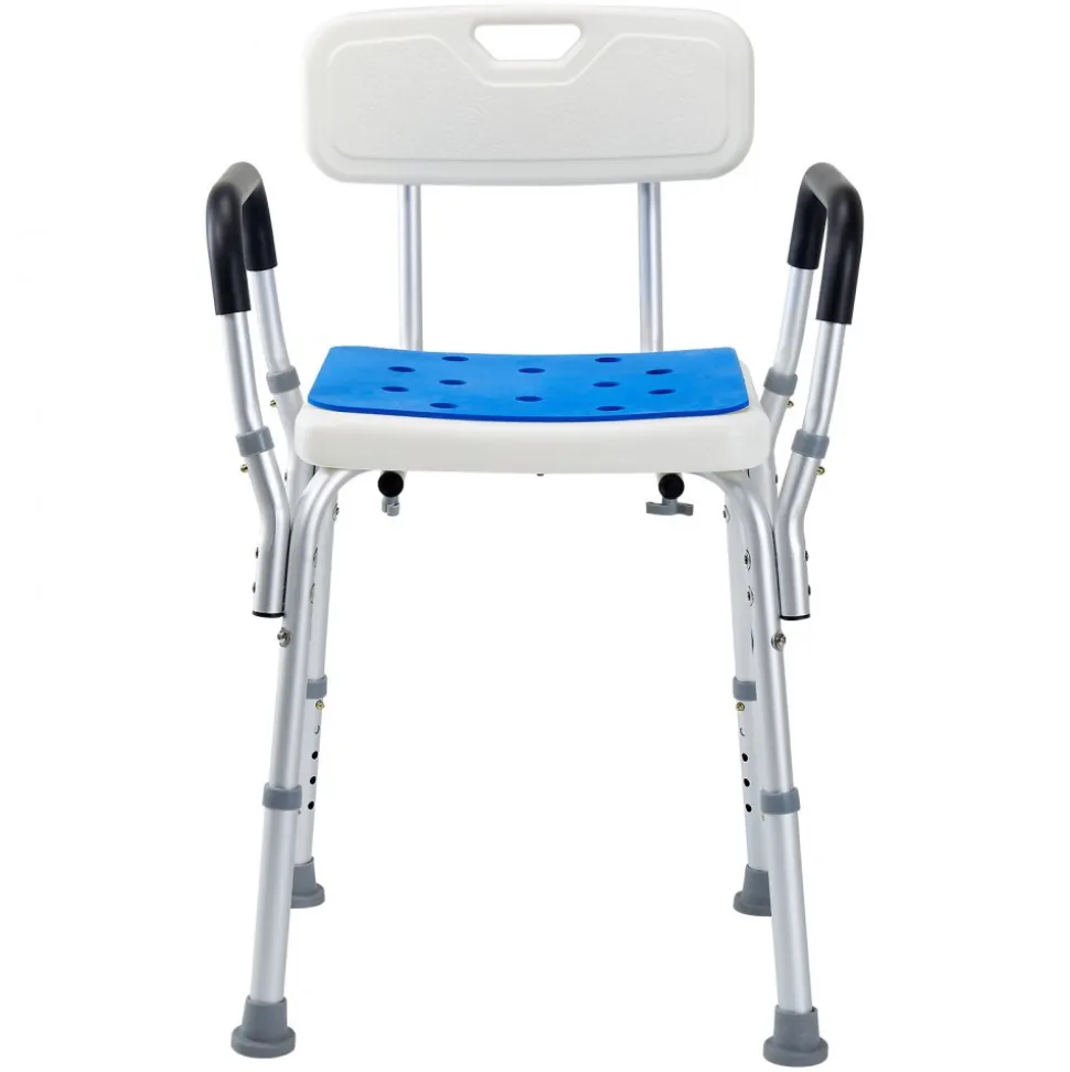 Shower Chair, 400 lbs Capacity, Shower Seat with Back, Adjustable Height Shower Stool, Shower Chair for Inside Shower Bathtub, Non-slip Bathroom Bench Bath Chair for Elderly Disabled Handicap