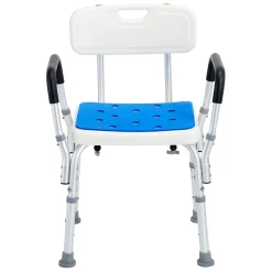 Shower Chair, 400 lbs Capacity, Shower Seat with Back, Adjustable Height Shower Stool, Shower Chair for Inside Shower Bathtub, Non-slip Bathroom Bench Bath Chair for Elderly Disabled Handicap
