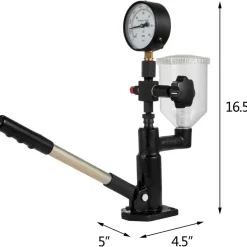 SKYSHALO Diesel Injector Tester with Dual Scale Gauge, 400Bar/6000PSI, for Accurate Pressure Adjustment & Nozzle Examination