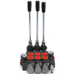 3 Spool Hydraulic Directional Control Valve Double Acting 11 GPM