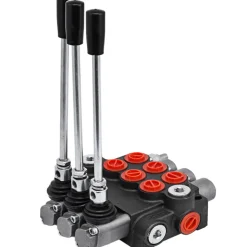 3 Spool Hydraulic Directional Control Valve Double Acting 11 GPM
