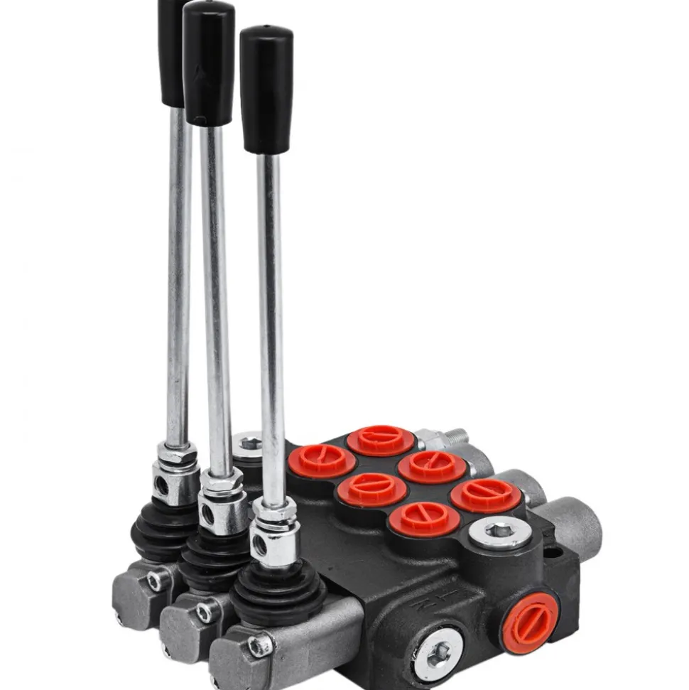 3 Spool Hydraulic Directional Control Valve Double Acting 11 GPM