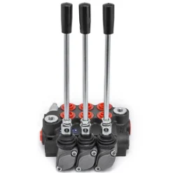 3 Spool Hydraulic Directional Control Valve Double Acting 11 GPM