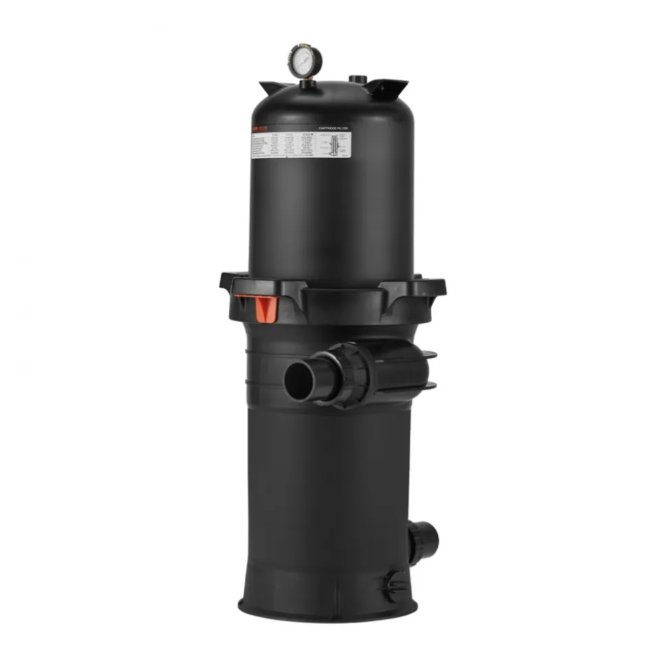 200 sq.ft² Cartridge Pool Filter Valve 9000 GPH Swimming Pool Filtration System