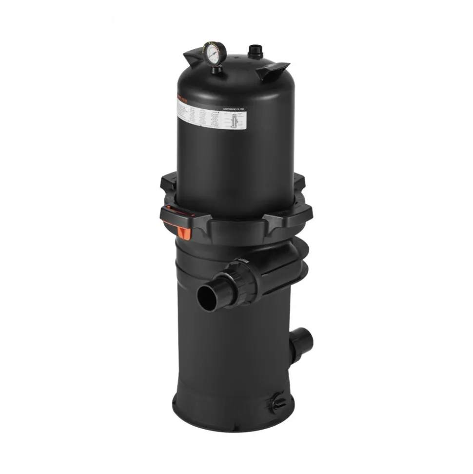 200 sq.ft² Cartridge Pool Filter Valve 9000 GPH Swimming Pool Filtration System