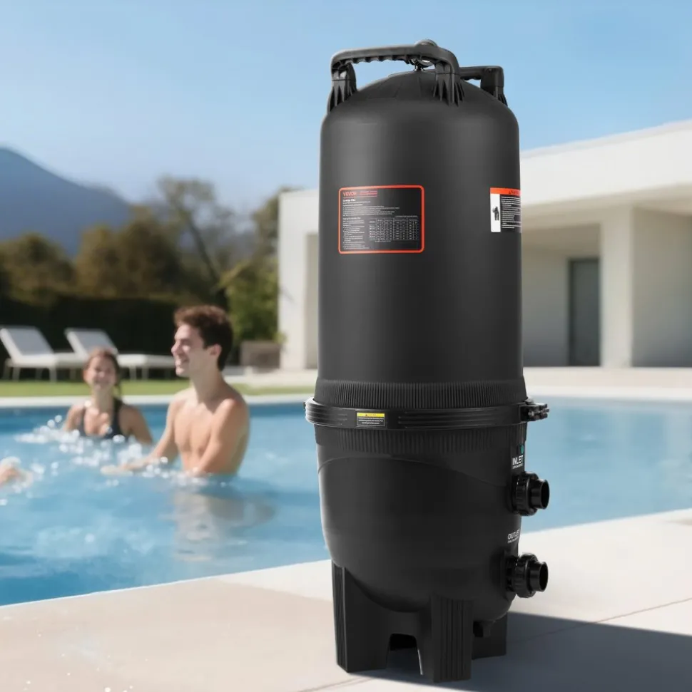 725 sq.ft² Cartridge Pool Filter Valve 21207GPH Swimming Pool Filtration System