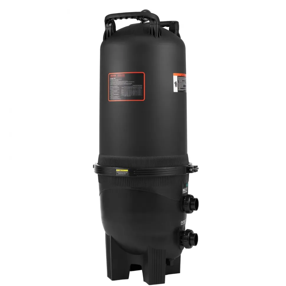 725 sq.ft² Cartridge Pool Filter Valve 21207GPH Swimming Pool Filtration System