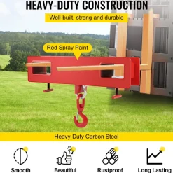 Titan Forklift Lifting Hoist Swivel Hook Mobile Crane 4400 lb. capacity lift