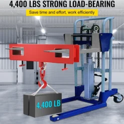 Titan Forklift Lifting Hoist Swivel Hook Mobile Crane 4400 lb. capacity lift