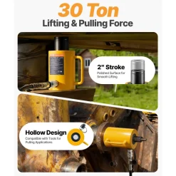 30ton 50mm Hollow Plunger Hydraulic Cylinder Jack