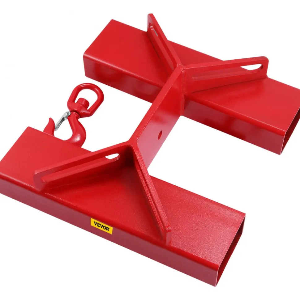 3 Tonne Large Forklift Lifting Hook Attachment 3000kg Telehandler Crane Jib Test Cert