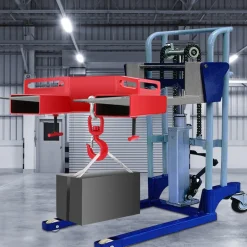 3 Tonne Large Forklift Lifting Hook Attachment 3000kg Telehandler Crane Jib Test Cert