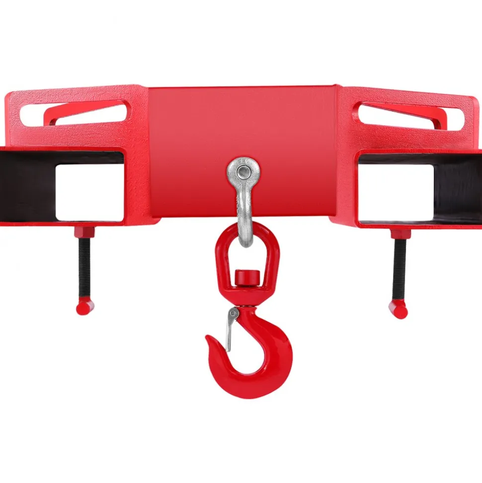 3 Tonne Large Forklift Lifting Hook Attachment 3000kg Telehandler Crane Jib Test Cert