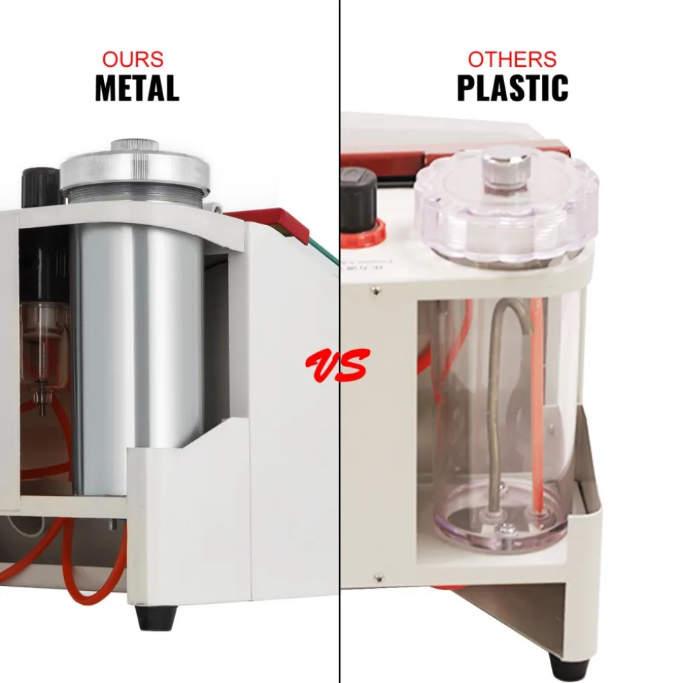Twin Pen Sandblaster Double Pen Sand Blaster Machine for Dental Lab 2 Tanks Lamp