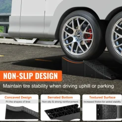 Vehicle Ramp, Single Unit Auto Service Ramp, 20000 lbs/9 ton Load Limit, 5.5