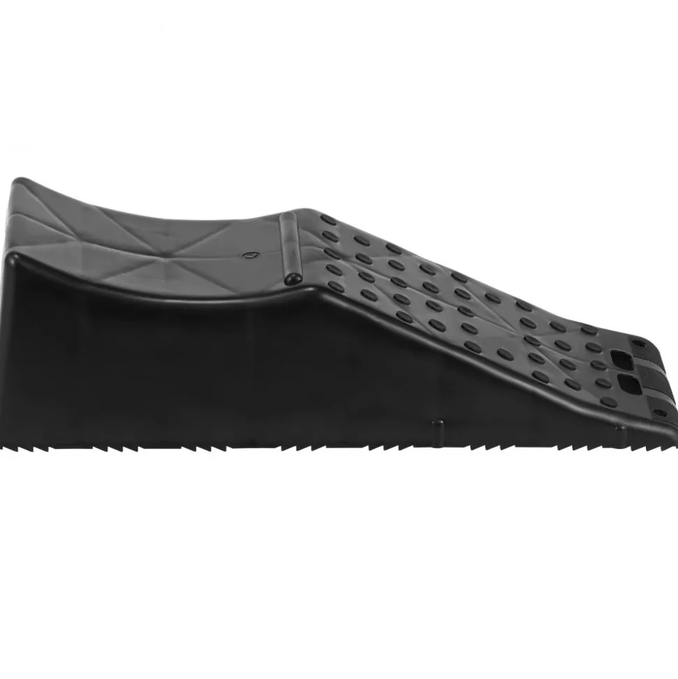 Vehicle Ramp, Single Unit Auto Service Ramp, 20000 lbs/9 ton Load Limit, 5.5" Elevation Auto Ramp, Robust Tire Ramp for Routine Car Care and Vehicle Upkeep