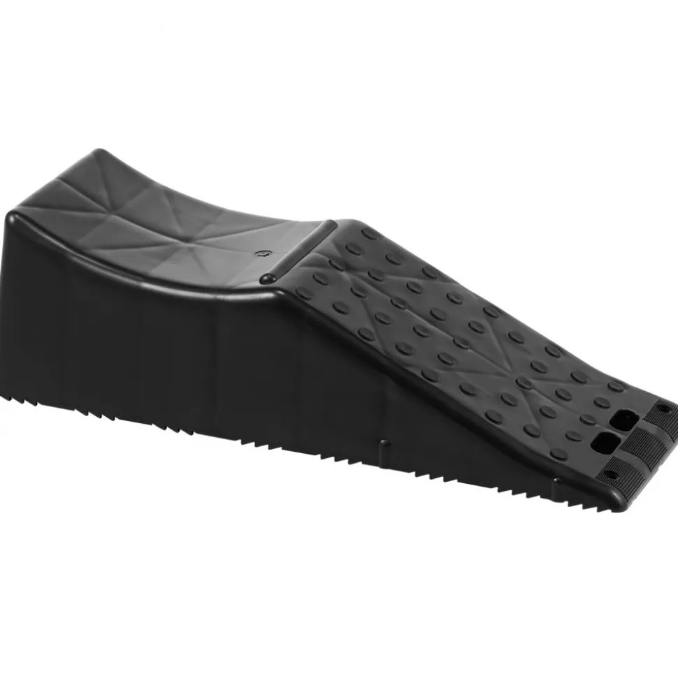 Vehicle Ramp, Single Unit Auto Service Ramp, 20000 lbs/9 ton Load Limit, 5.5" Elevation Auto Ramp, Robust Tire Ramp for Routine Car Care and Vehicle Upkeep