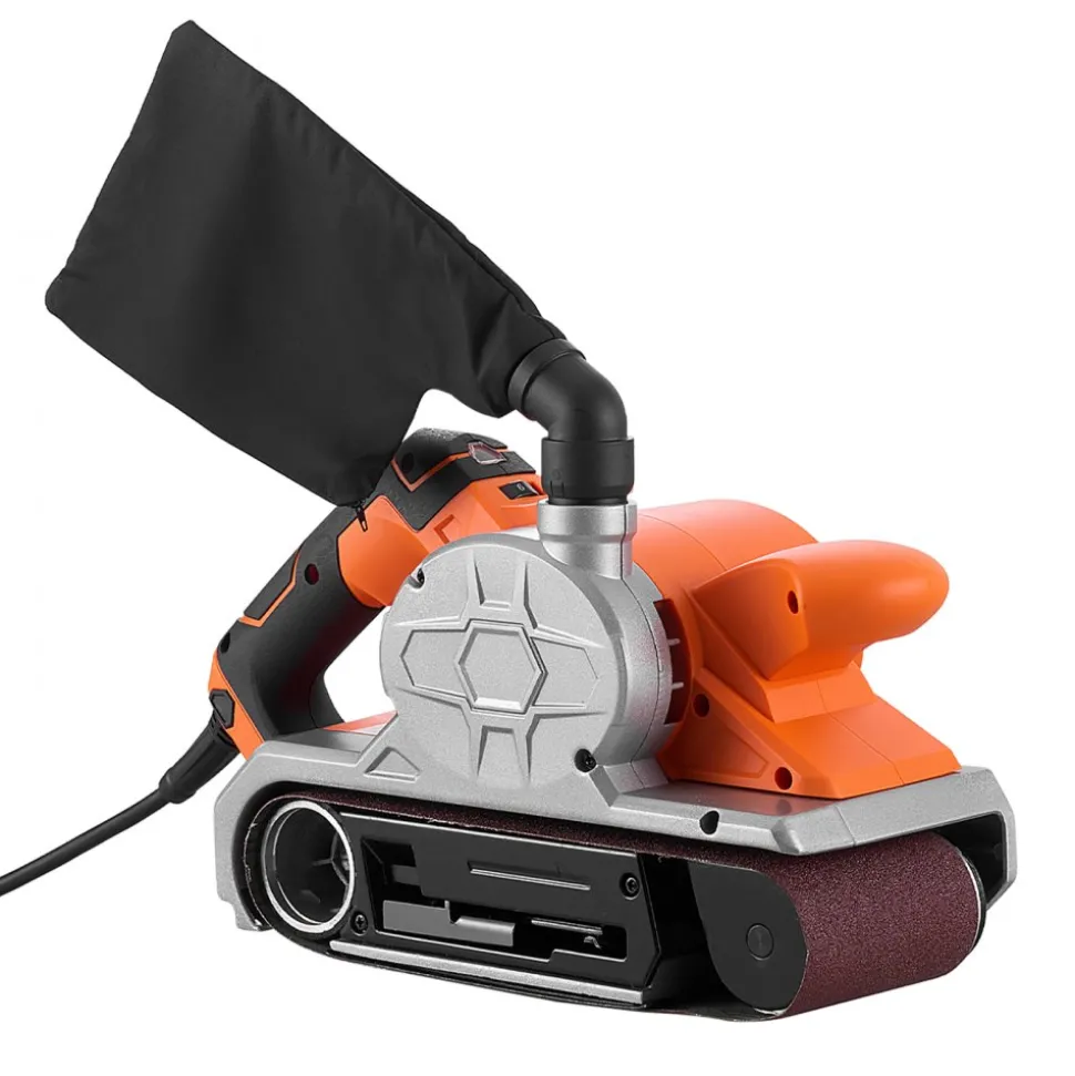 VEVOR 11.5A Belt Sander 4" x 24" Woodworking Belt Sander 6 Variable Speeds, 900-1550 FPM Sanding Machine with 10PCS Sanding Belts, 2 Dust Bags & 2-in-1 Vacuum Adapter for Woodworking Projects