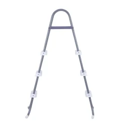 VEVOR Above Ground Pool Ladder, 3-Step Steel A-Frame Swimming Pool Stairs for 42 in High Wall, 300 lbs Capacity Entry/Exit Steps with Secure Non-Slip Sturdy Wide Step, Easy Setup, Gray & White