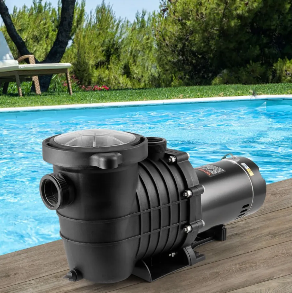 VEVOR Above Ground Pool Pump, 2 HP, 110 GPM Max Flow Single Speed Swimming Pool Pump, 110V/240V 3450 RPM 59 ft Max Head Pool Pump with Filter Basket, for Above Ground Pools Hot Tubs Spas