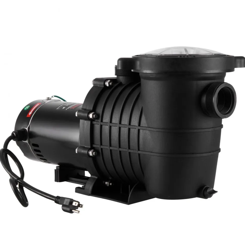 VEVOR Above Ground Pool Pump, 2 HP, 110 GPM Max Flow Single Speed Swimming Pool Pump, 110V/240V 3450 RPM 59 ft Max Head Pool Pump with Filter Basket, for Above Ground Pools Hot Tubs Spas