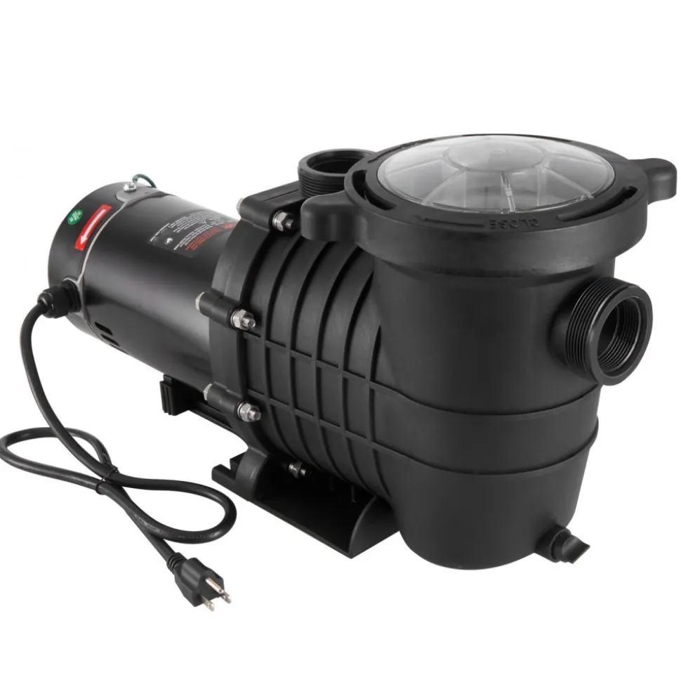 VEVOR Above Ground Pool Pump, 2 HP, 110 GPM Max Flow Single Speed Swimming Pool Pump, 110V/240V 3450 RPM 59 ft Max Head Pool Pump with Filter Basket, for Above Ground Pools Hot Tubs Spas