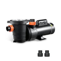 VEVOR Above Ground Pool Pump, 2HP/0.44HP, Dual Speed Swimming Pool Pump, High 118 GPM 56 ft Lift, Low 57 GPM 14 ft Lift, 110V 3450 RPM with Strainer Basket, 122°F Max Water Temp, for Hot Tubs Spas