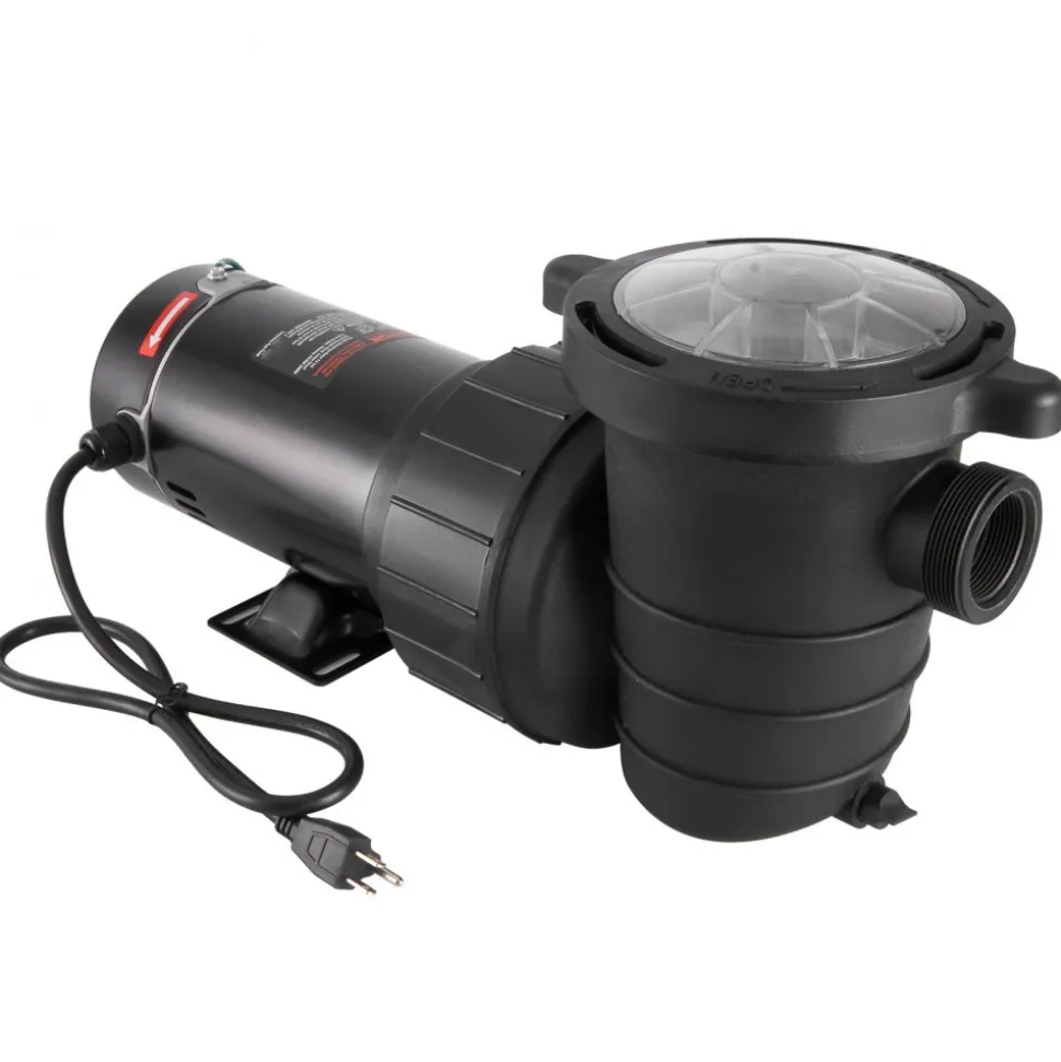 VEVOR Above Ground Pool Pump, 1HP, 80 GPM Max. Flow Single Speed Swimming Pool Pump, 120V 3450 RPM 36 ft Max. Head Lift Pool Pump with Filter Basket, for Above Ground Pools Hot Tubs Spas