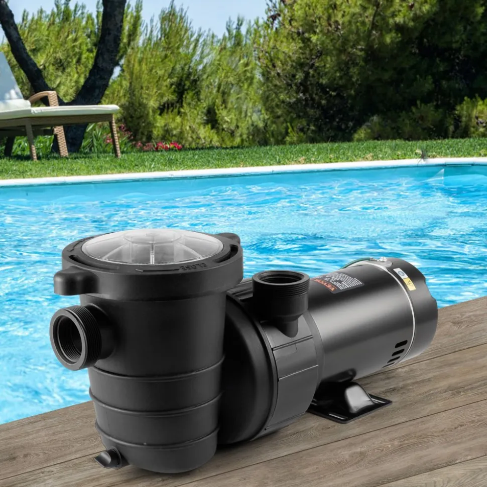 VEVOR Above Ground Pool Pump, 1HP, 80 GPM Max. Flow Single Speed Swimming Pool Pump, 120V 3450 RPM 36 ft Max. Head Lift Pool Pump with Filter Basket, for Above Ground Pools Hot Tubs Spas