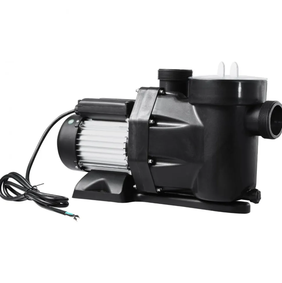 VEVOR Above Ground Pool Pump, 2 HP, 135 GPM Max Flow Single Speed Swimming Pool Pump, 220V 3450 RPM 61 ft Max Head Lift with PP Shell Strainer Basket, 122°F Max Water Temp, for Hot Tubs Spas, No Plug