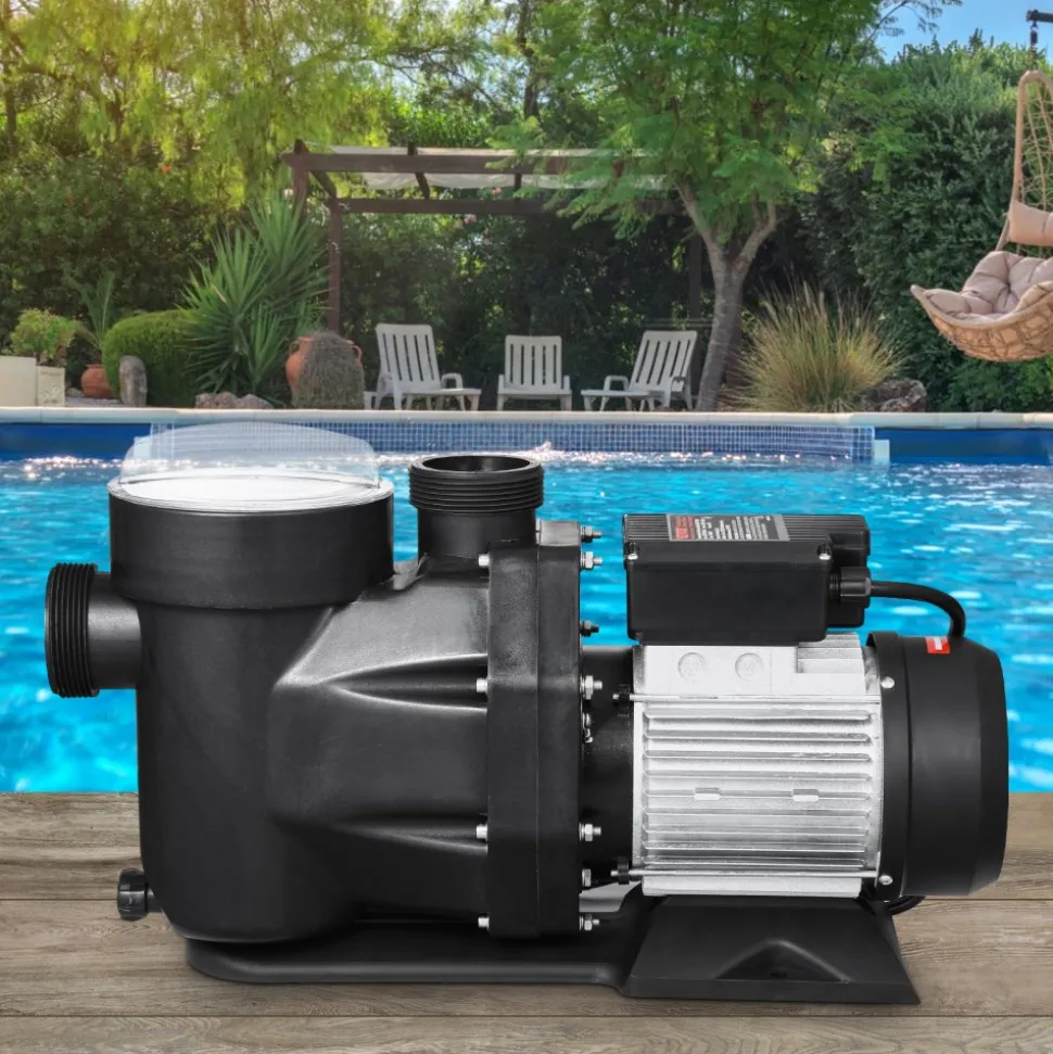 VEVOR Above Ground Pool Pump, 3 HP, 149 GPM Max Flow Single Speed Swimming Pool Pump, 220V 3450 RPM 42 ft Max Head Lift with PP Shell Strainer Basket, 122°F Max Water Temp, for Hot Tubs Spas, No Plug